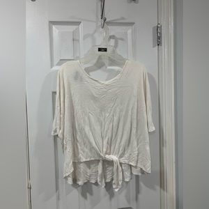 Cute White Size Large Iz Byer Crop Top